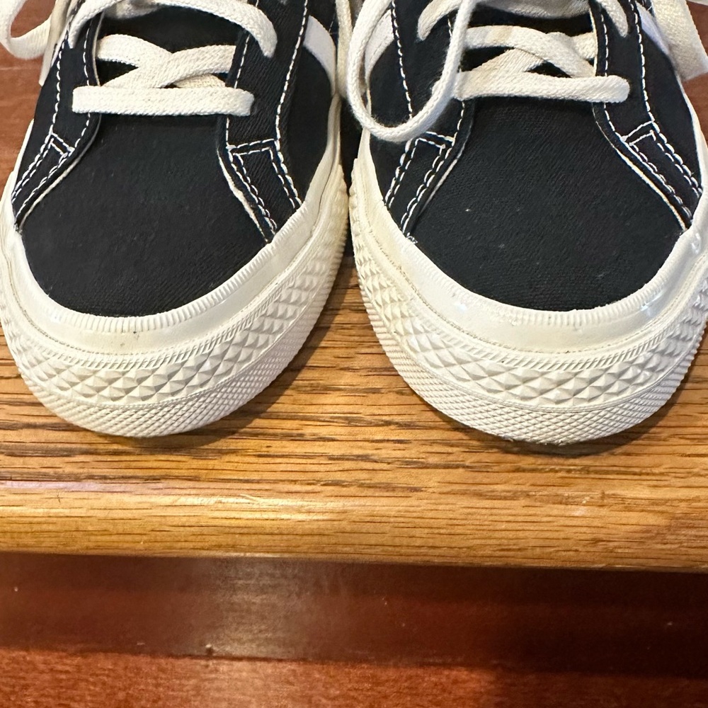 Converse Play Black and White Sneakers with Red Heart - Picture 7 of 9